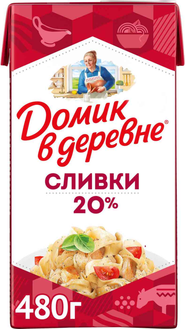 Сливки Домик в деревне 20%