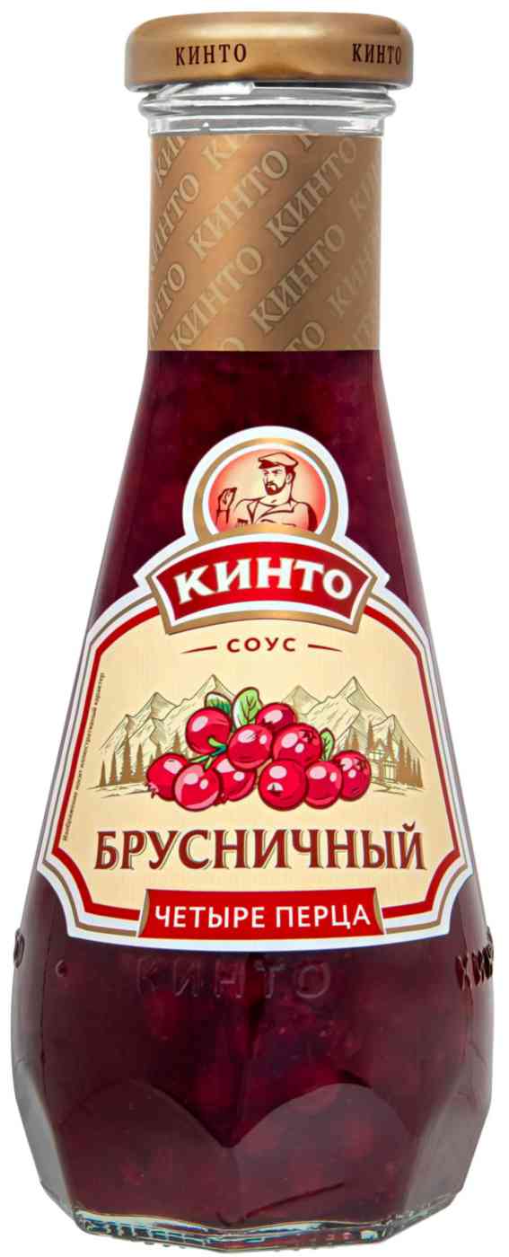Соус брусничный Кинто Четыре перца дикая ягода