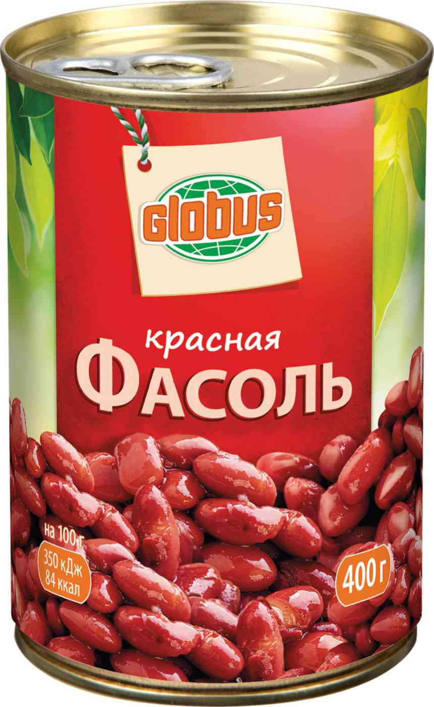 Фасоль красная Глобус натуральная