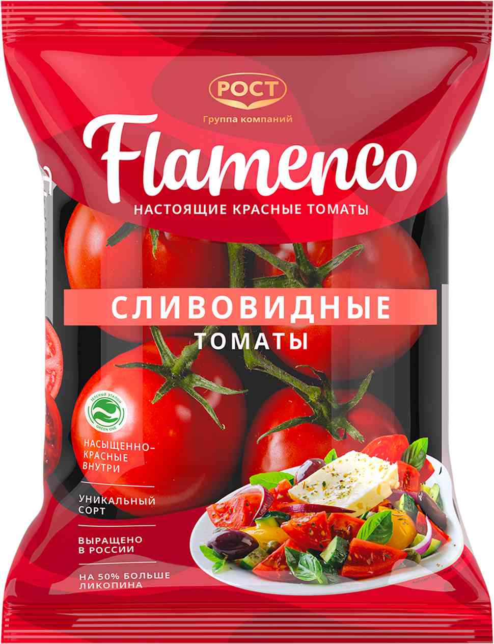 Помидоры сливовидные Фламенко красные