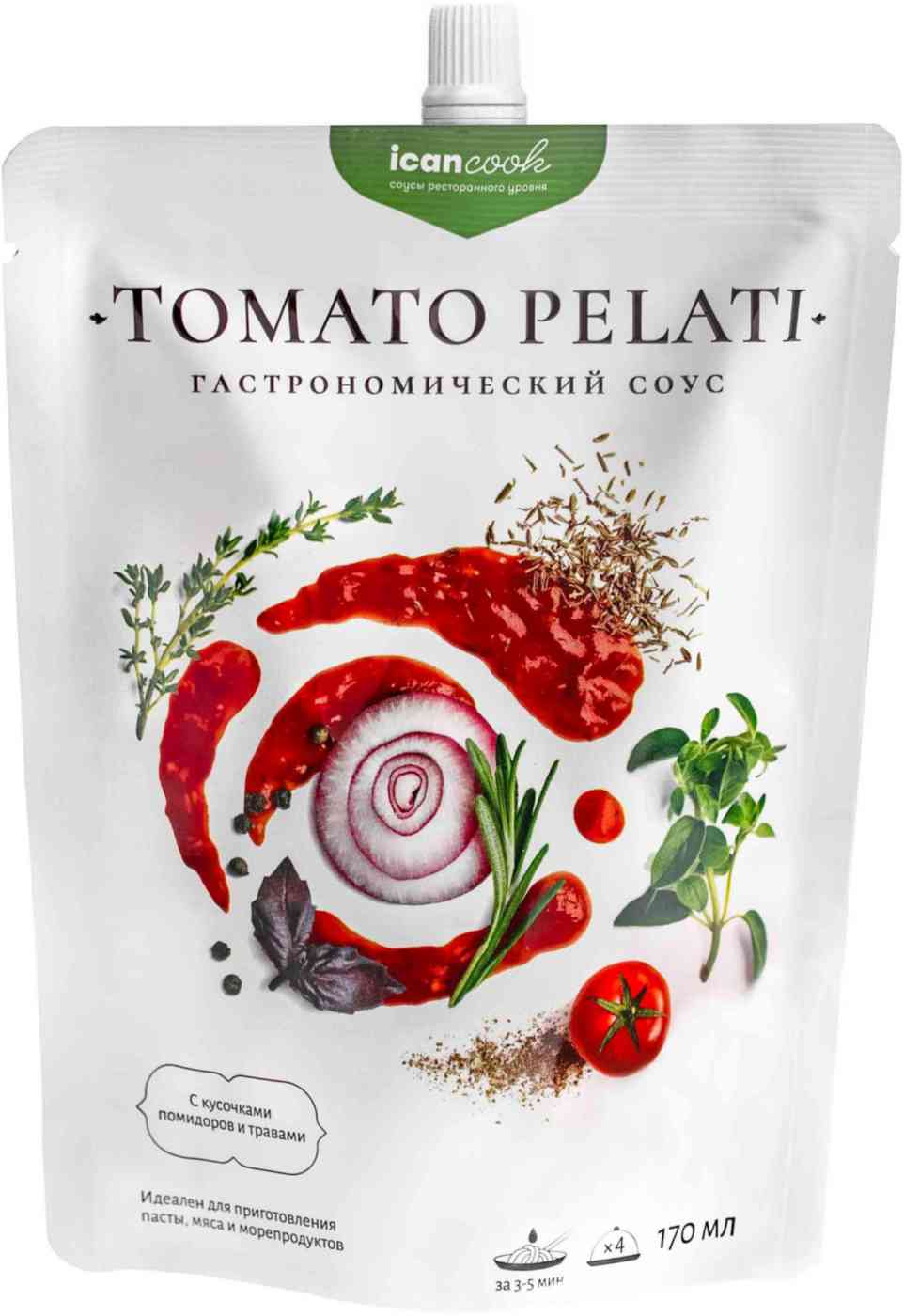 Соус гастрономический томатный icancook Tomato Pelati