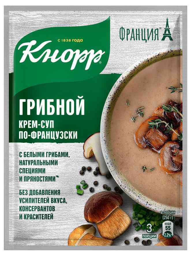 Крем-суп грибной по-французски Кнорр