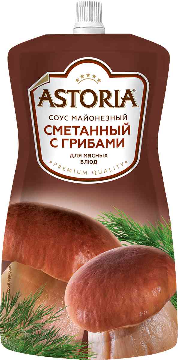 Соус для мясных блюд майонезный Astoria Сметанный с грибами