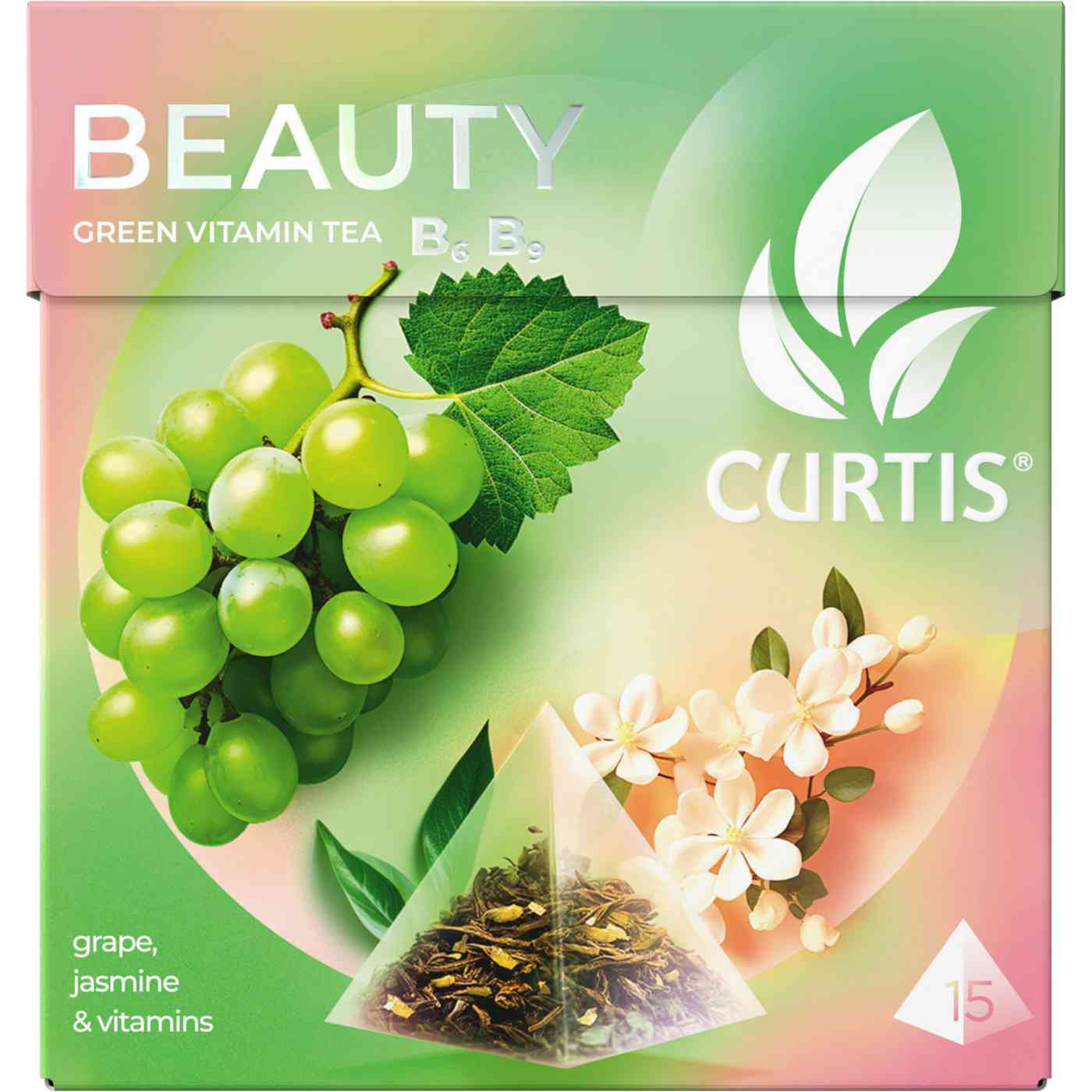 Чай зелёный Curtis Beauty Виноград + витамины В6, В9