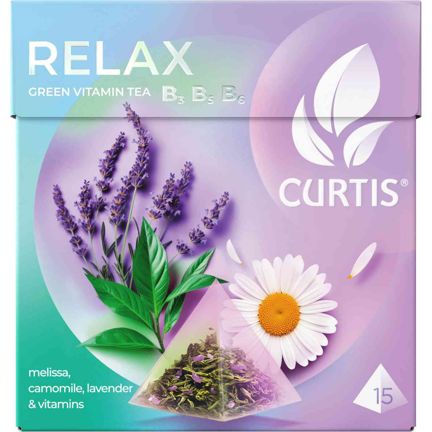 Чай зелёный Curtis Relax Лаванда-ромашка-мелисса