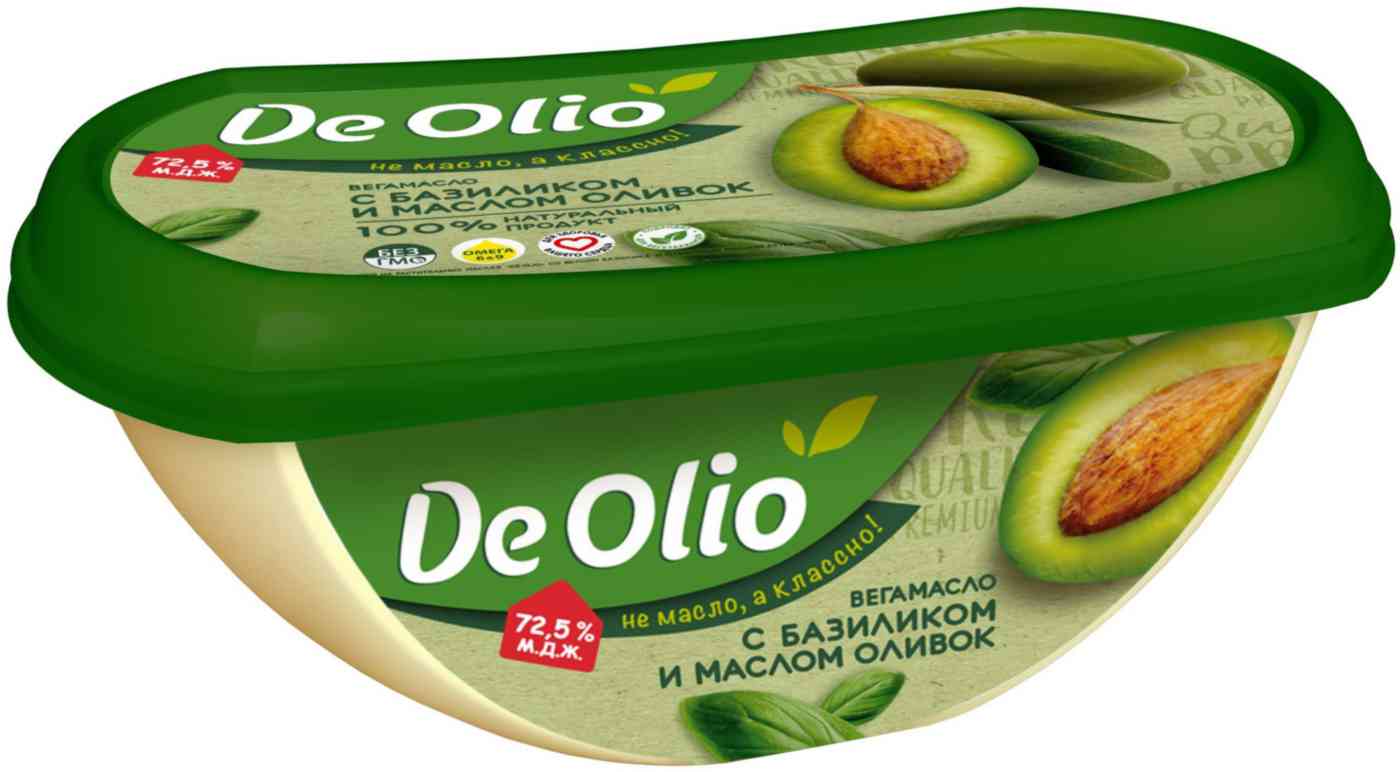 Вега-масло De Olio со вкусом базилика и оливковым маслом Extra Virgin