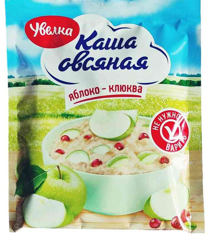 Каша овсяная Увелка Яблоко-клюква