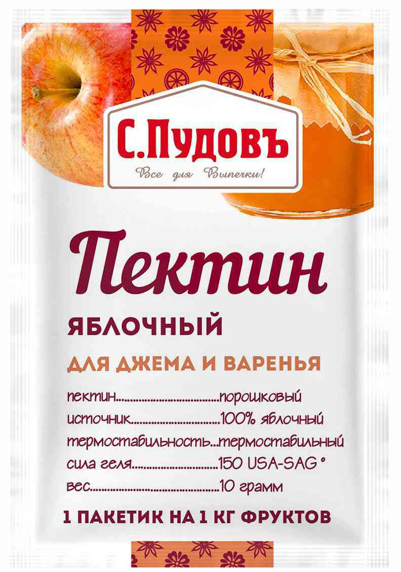 Пектин для джема и варенья яблочный С. Пудовъ
