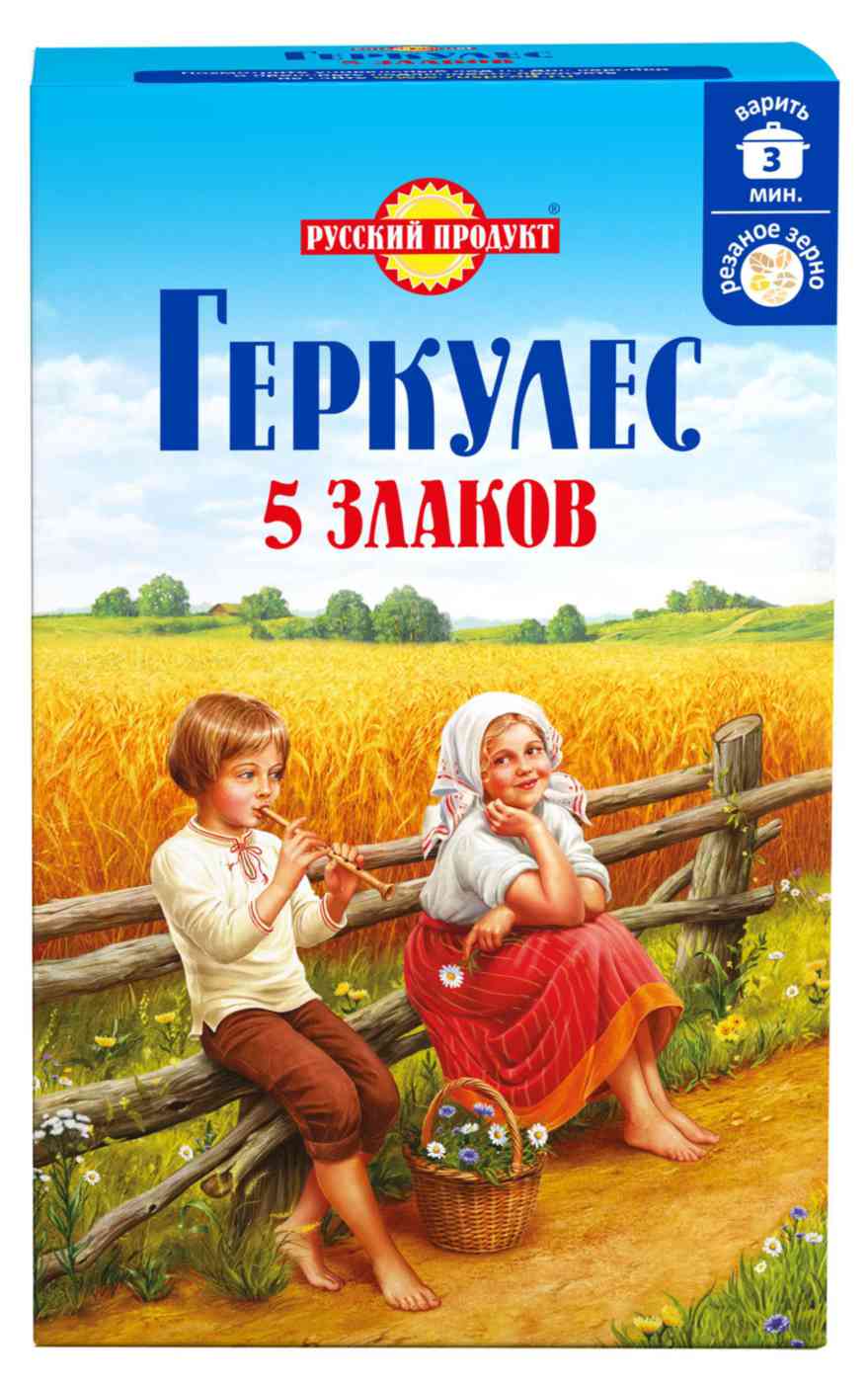 Каша овсяная Геркулес Русский продукт 5 Злаков