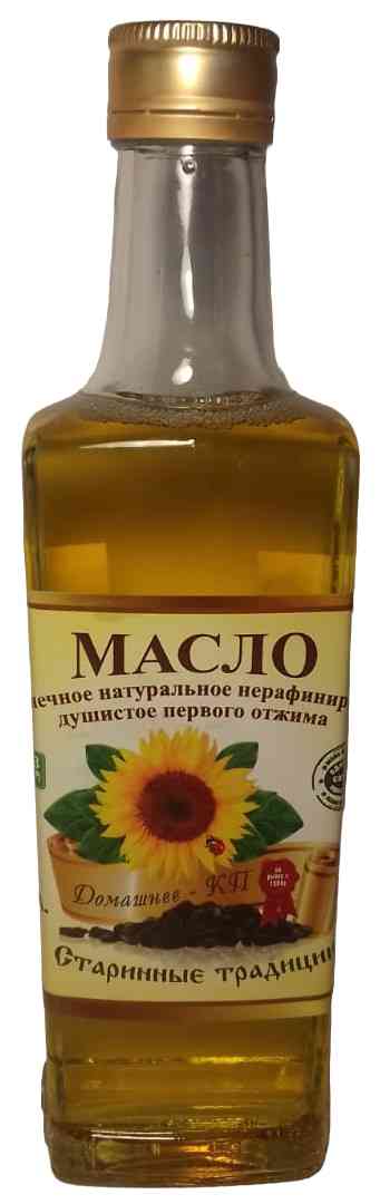 Масло подсолнечное Домашнее-КП нерафинированное