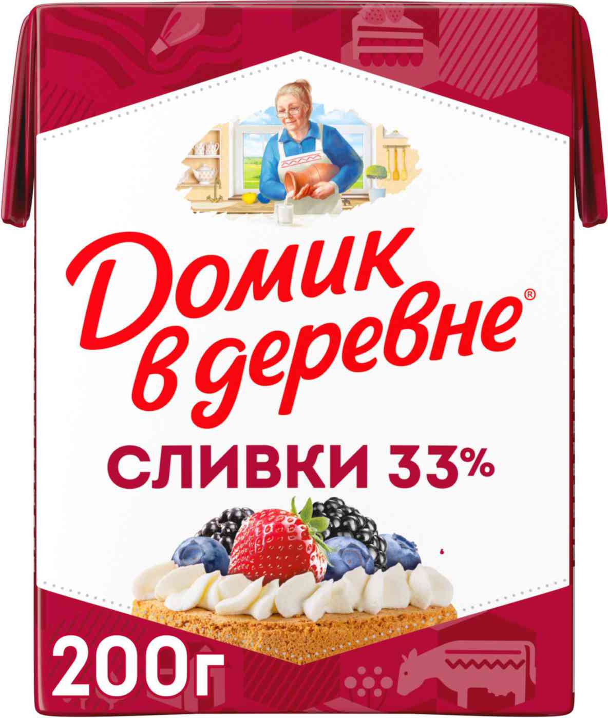 Сливки Домик в деревне 33%