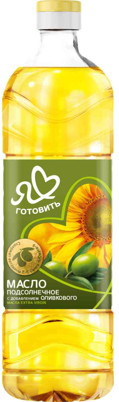 Масло подсолнечное Я люблю готовить с добавлением оливкового Extra Virgin