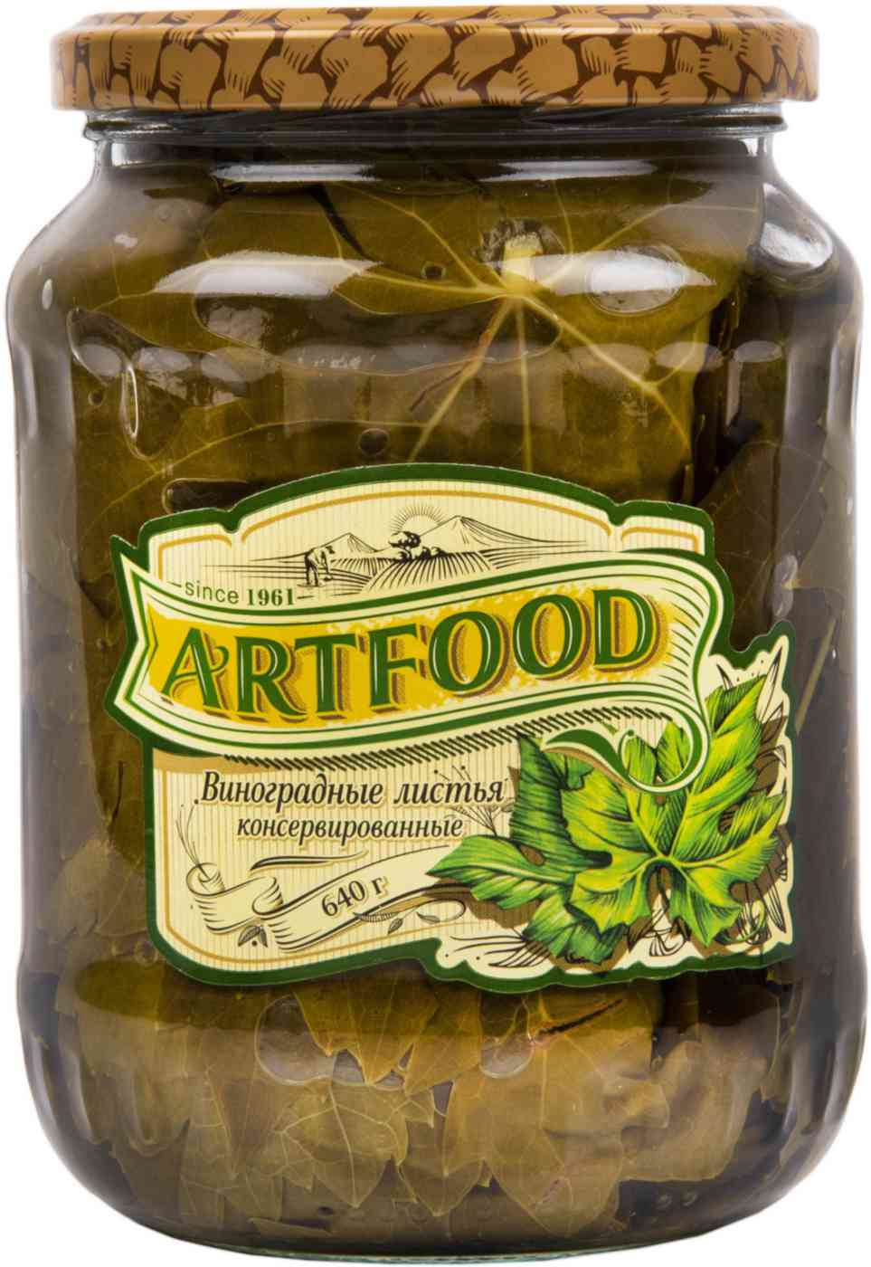Виноградные листья консервированные Artfood