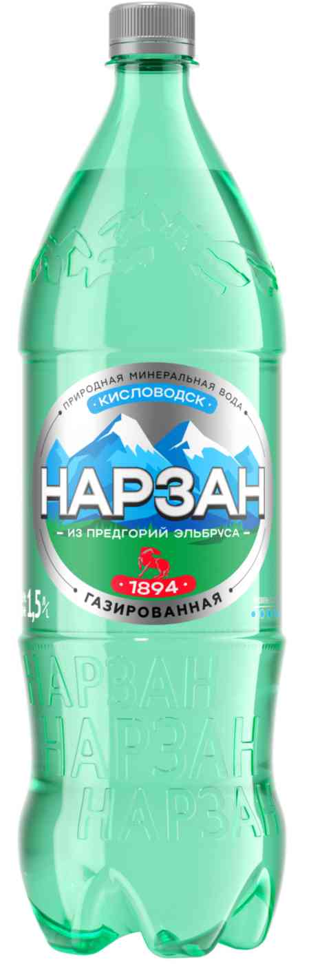 Вода минеральная лечебно-столовая Нарзан газированная