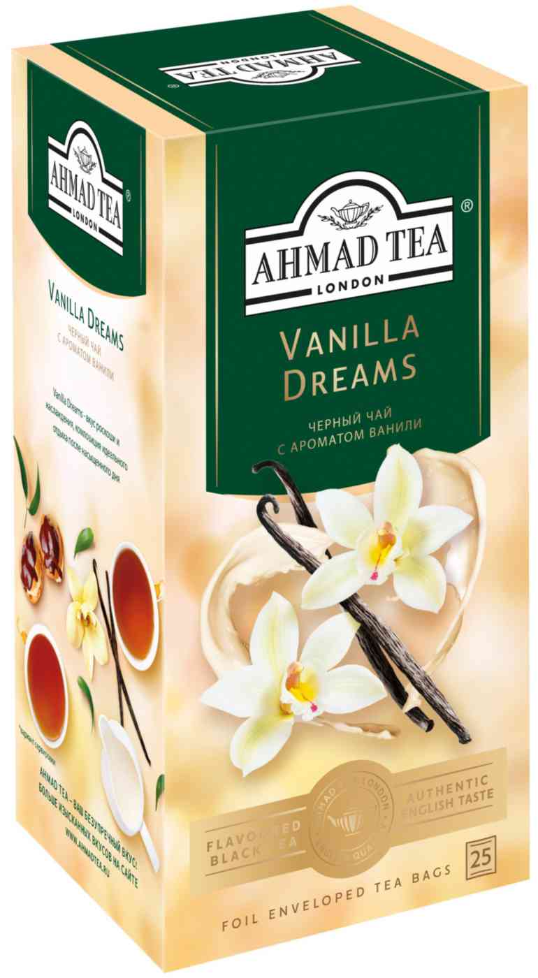 Чай чёрный Ahmad Tea с ароматом Ванили