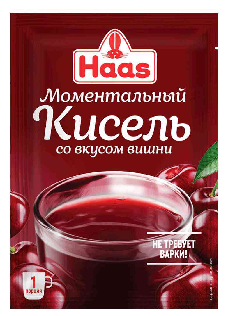 Кисель моментальный Haas Вишня