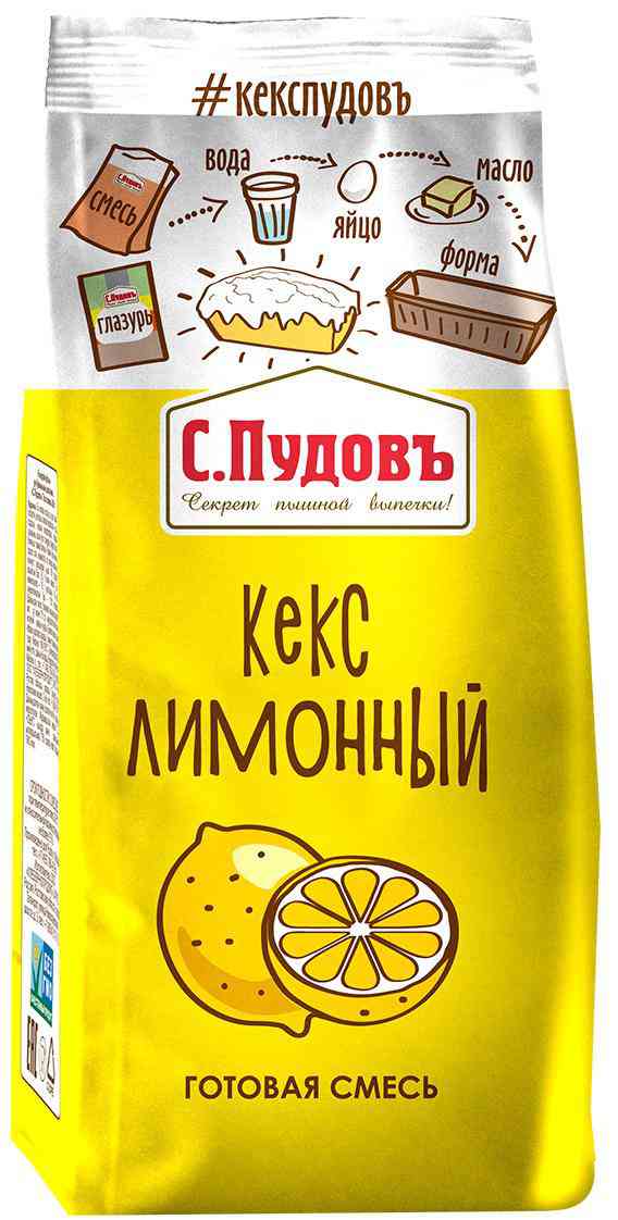 Смесь для выпечки С. Пудовъ Кекс лимонный