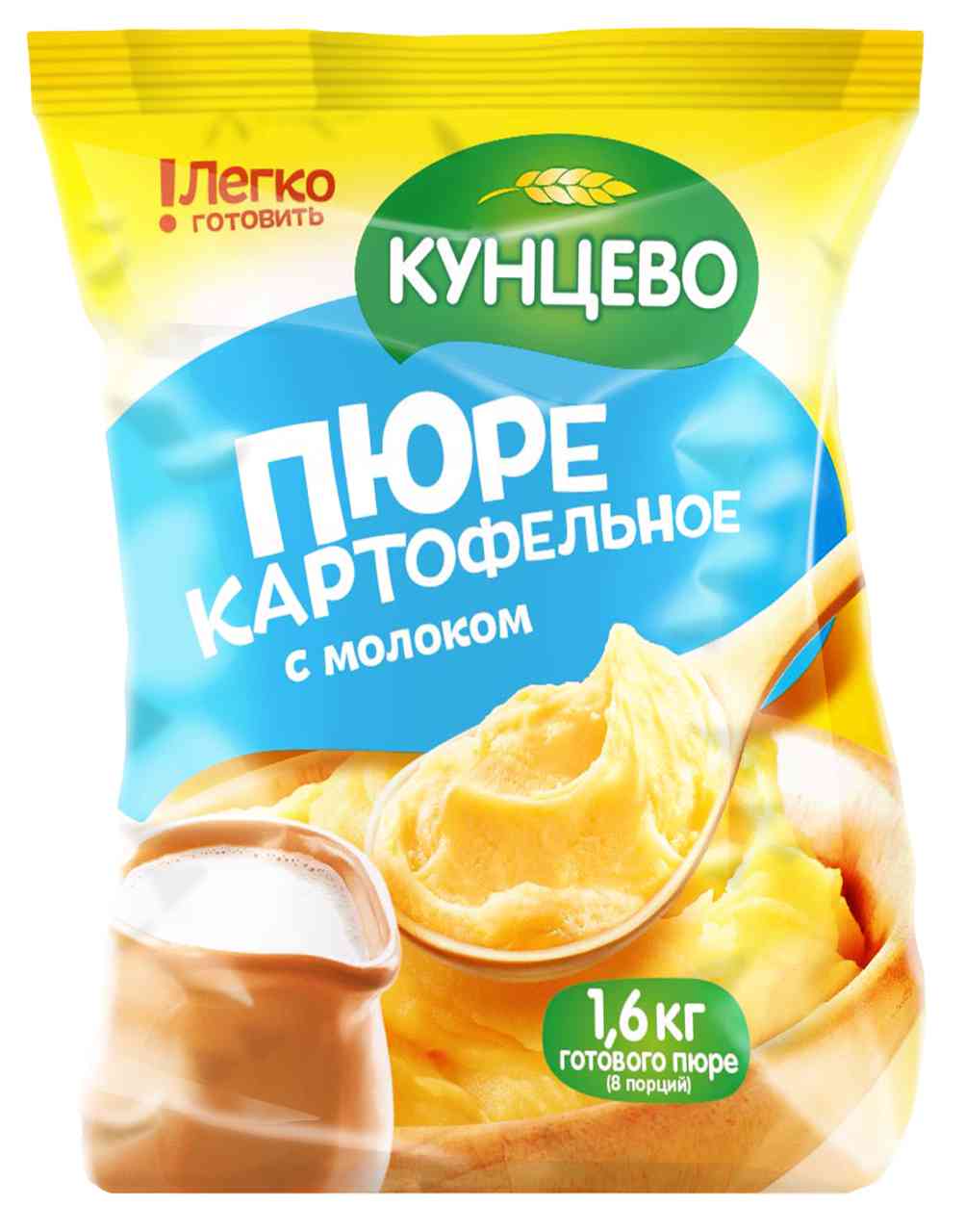 Пюре быстрого приготовления Кунцево с молоком