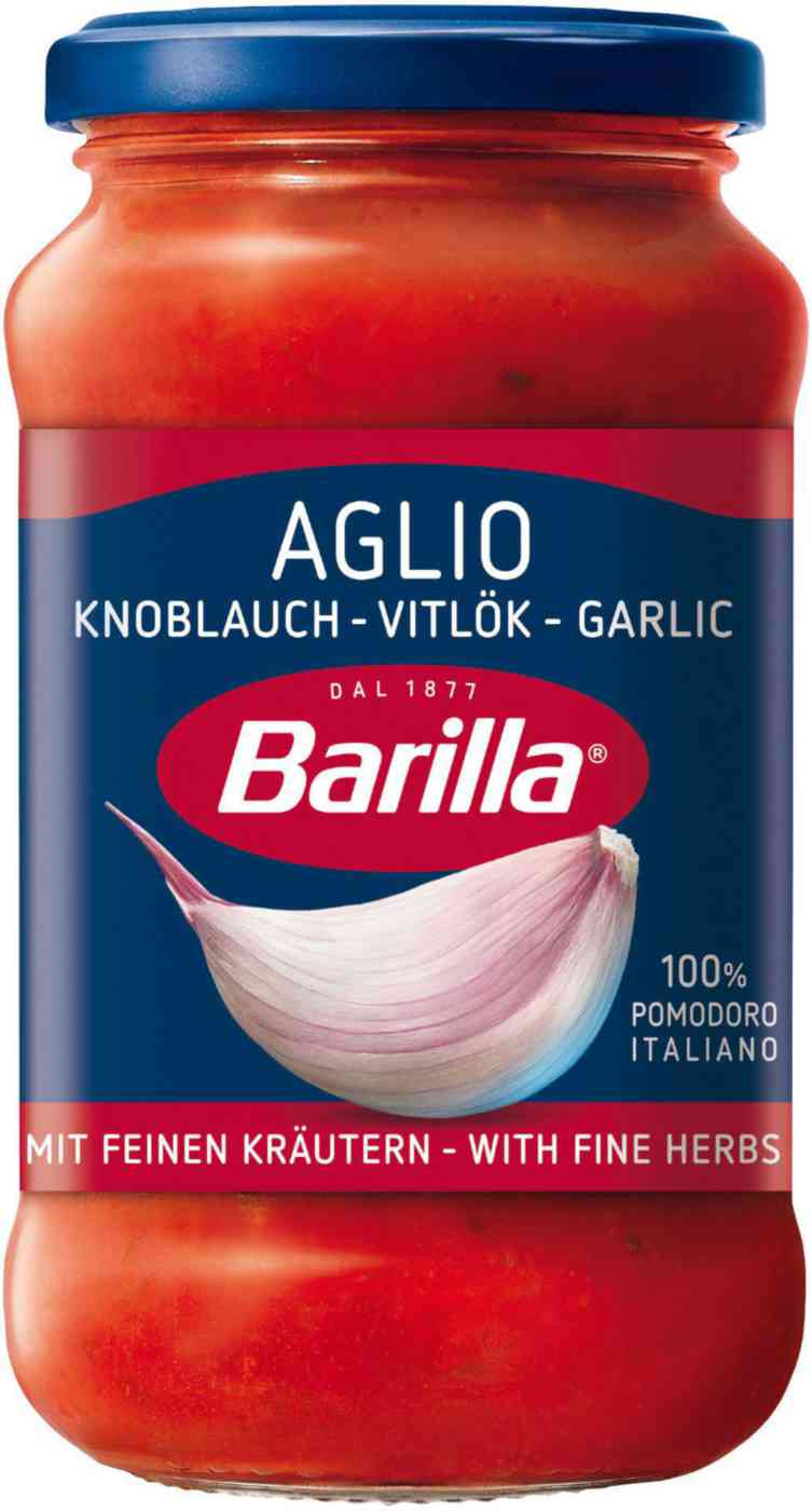 Соус Barilla томатный с чесноком и травами