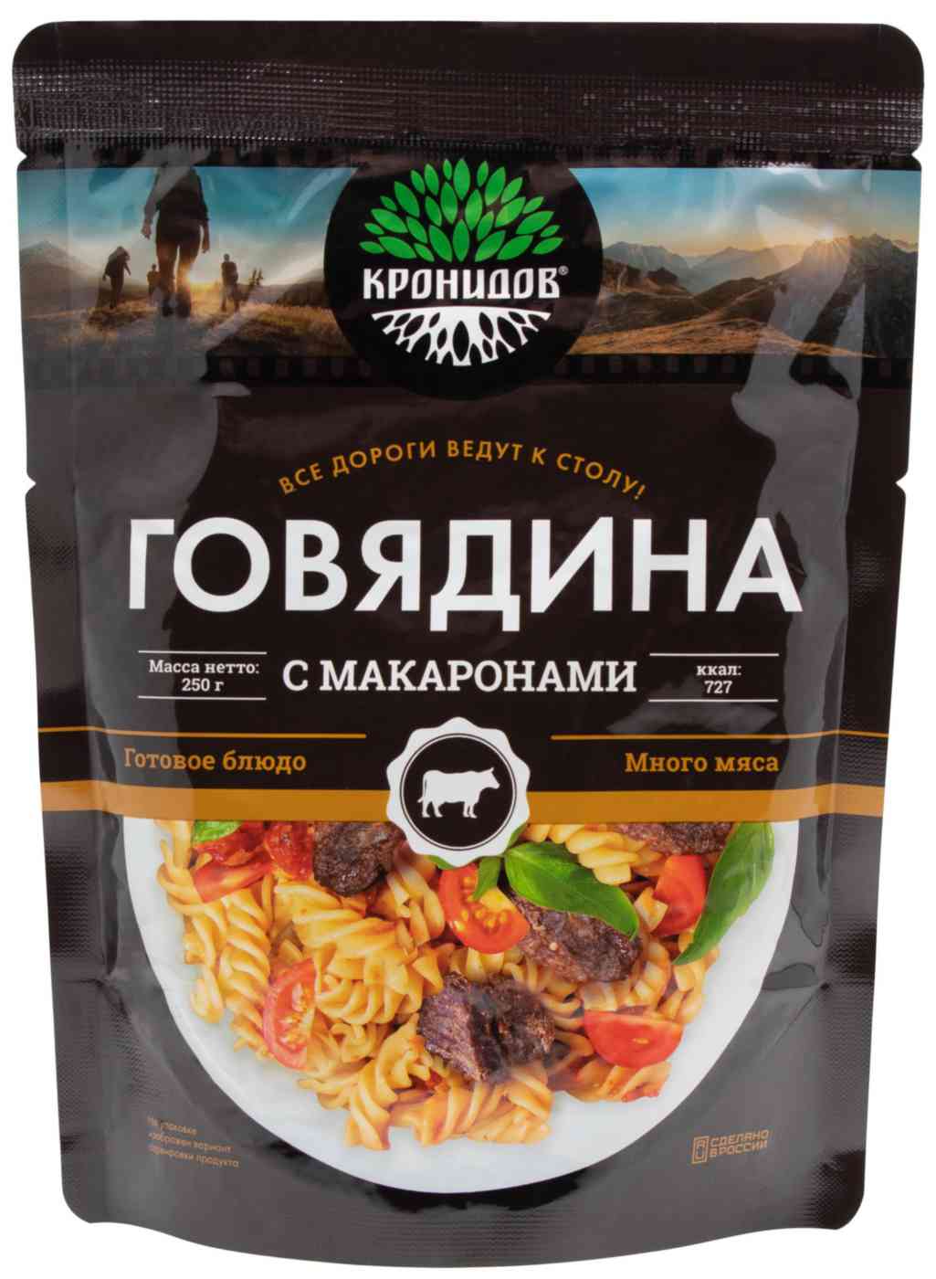 Готовое блюдо Кронидов Говядина с макаронами