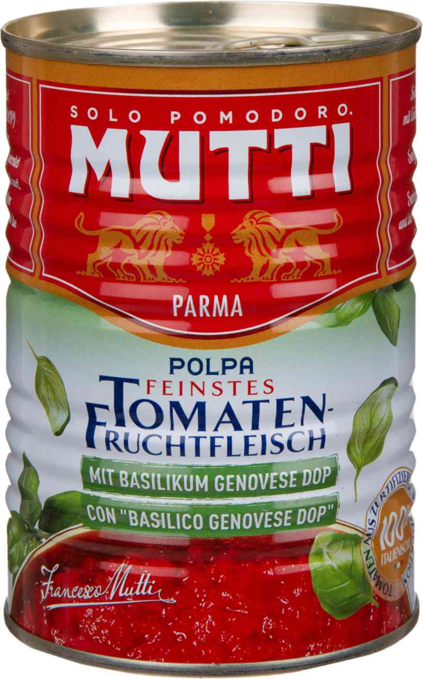 Томаты Mutti с базиликом