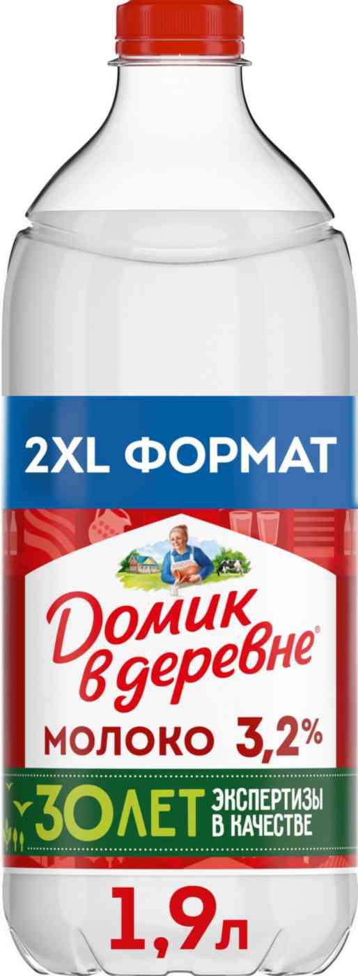 Молоко пастеризованное Домик в деревне 3,2%