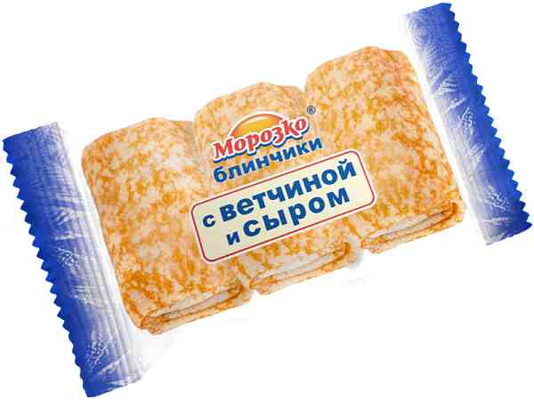Блинчики Морозко с ветчиной и сыром