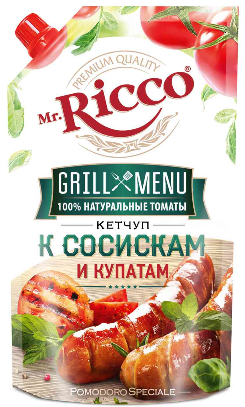 Кетчуп томатный Mr. Ricco к сосискам и купатам