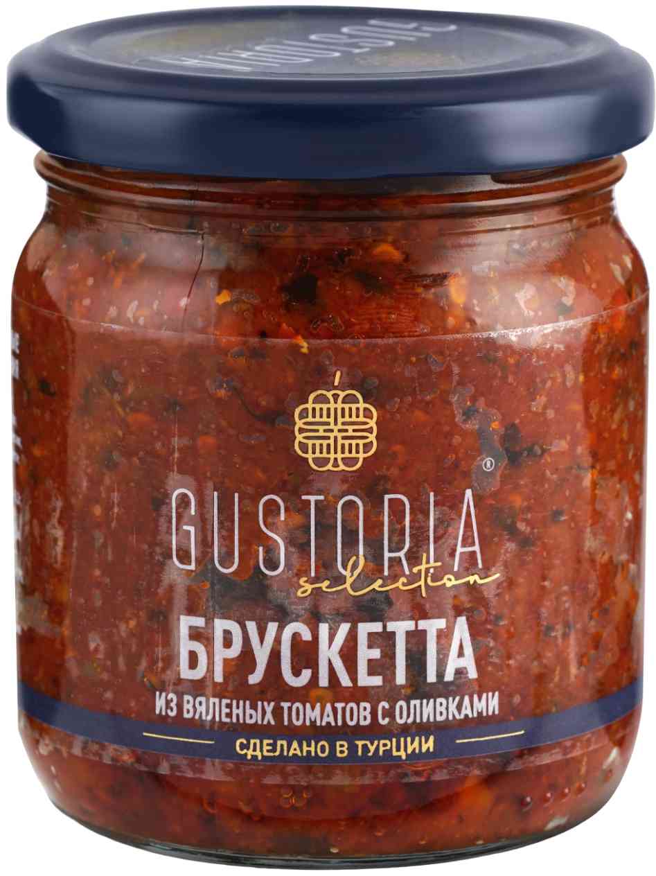 Брускетта из вяленых томатов Gustoria с оливками