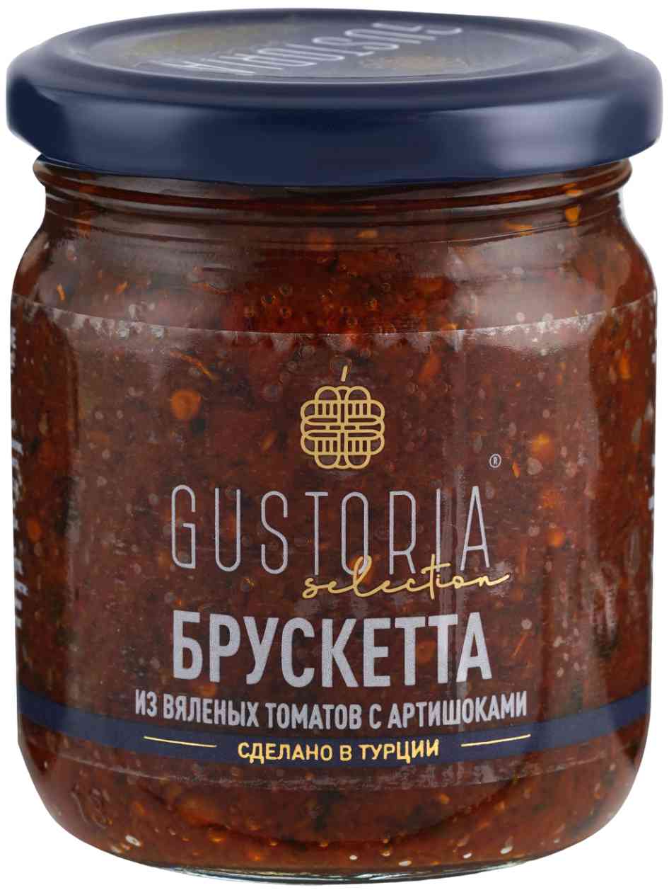 Брускетта из вяленых томатов Gustoria с артишоками