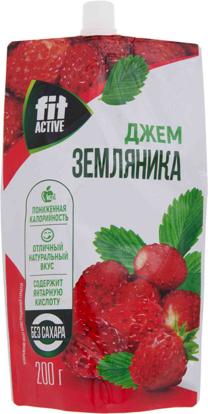 Джем FitActive Земляника, без сахара