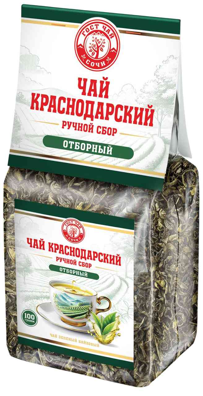 Чай зеленый Краснодарский ручной сбор Отборный
