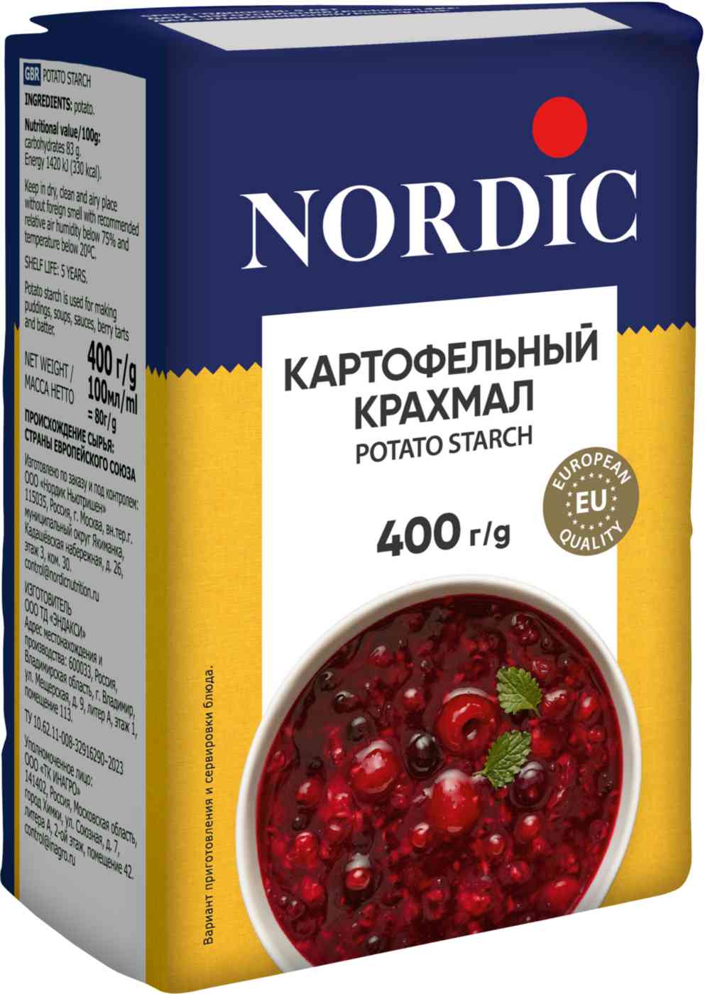 Крахмал Nordic картофельный