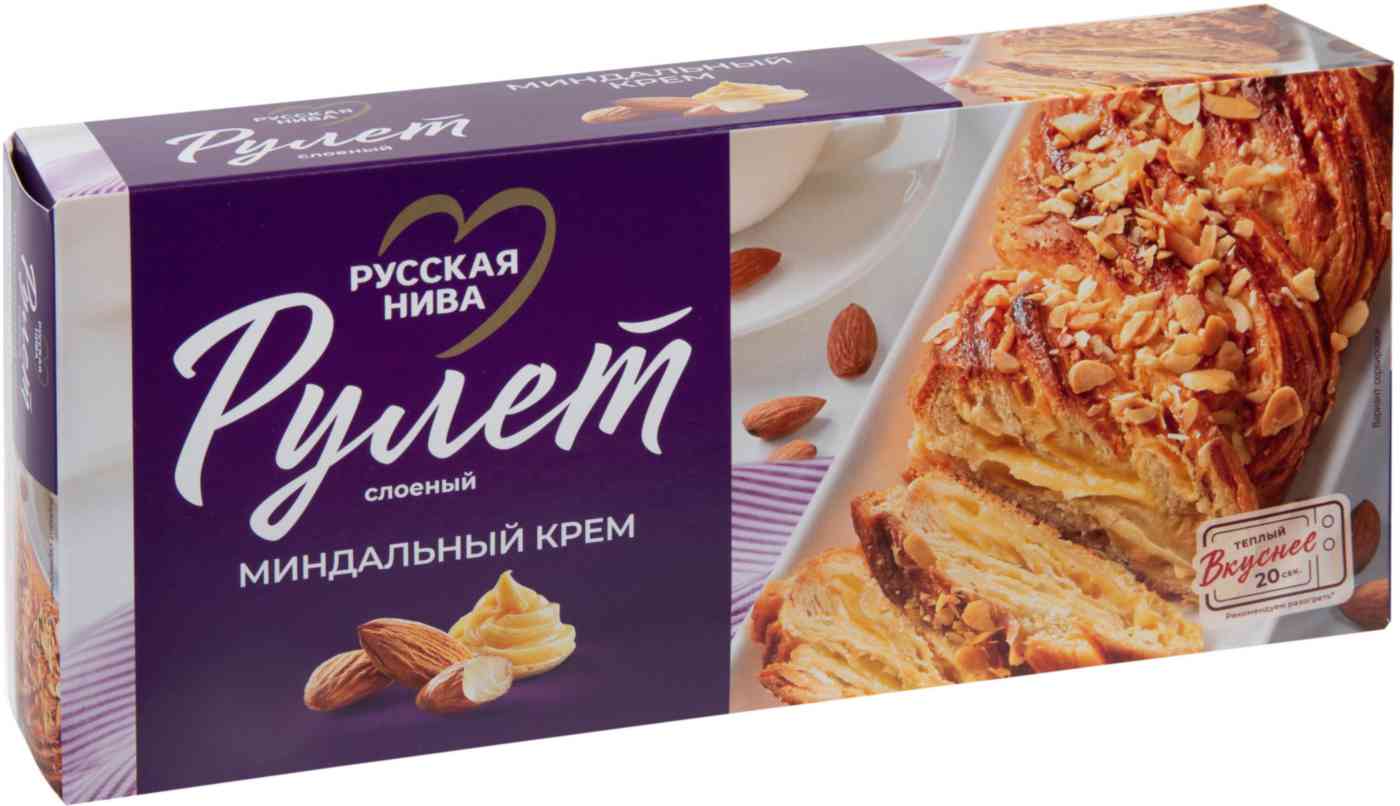 Рулет Русская Нива с миндальным кремом