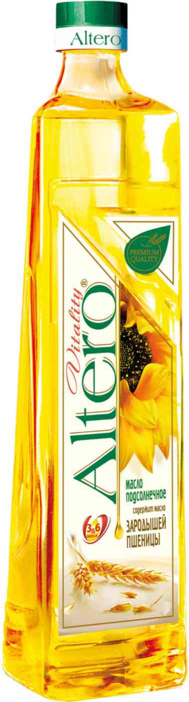Масло подсолнечное Altero Vitality с добавлением оливкового и масла зародышей пшеницы