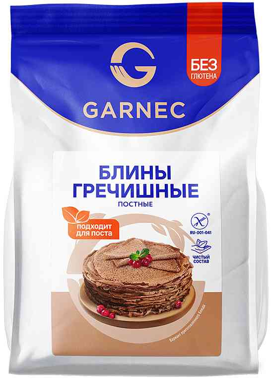 Смесь Блины гречишные постные Garnec без глютена