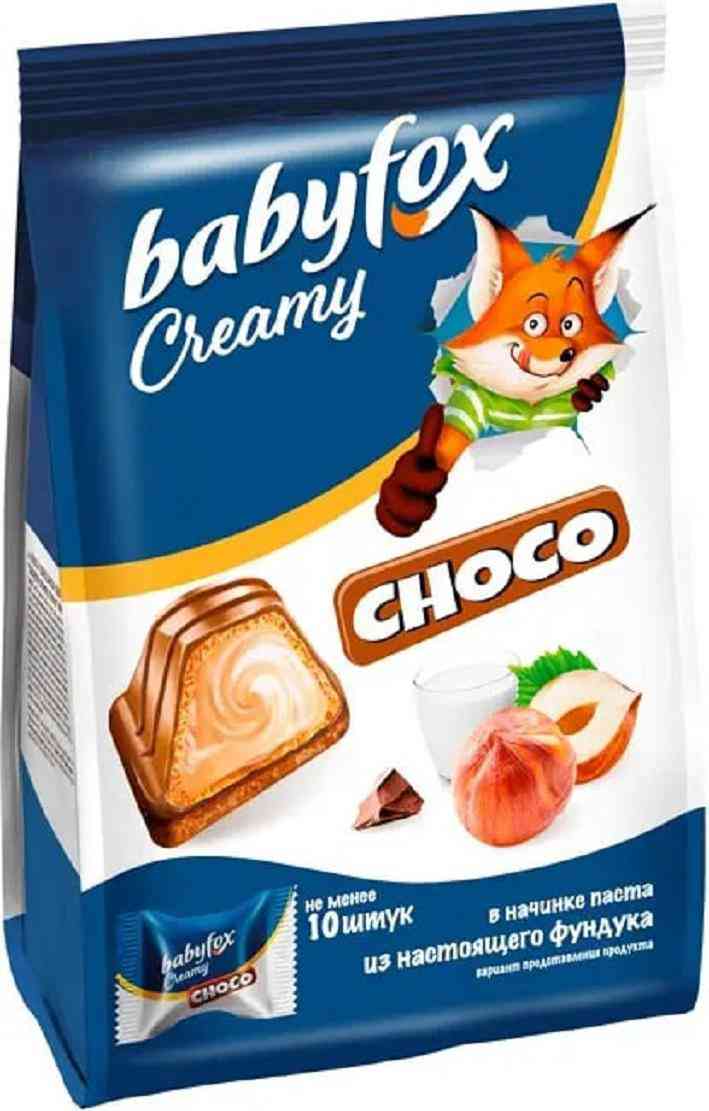Конфеты вафельные Babyfox Creamy Choco