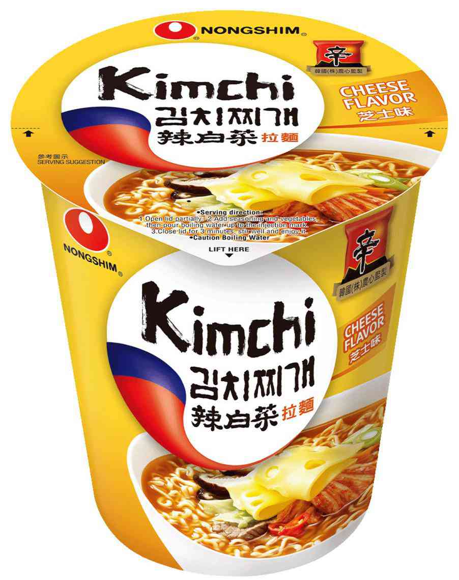 Лапша быстрого приготовления Nongshim кимчи рамен со вкусом сыра