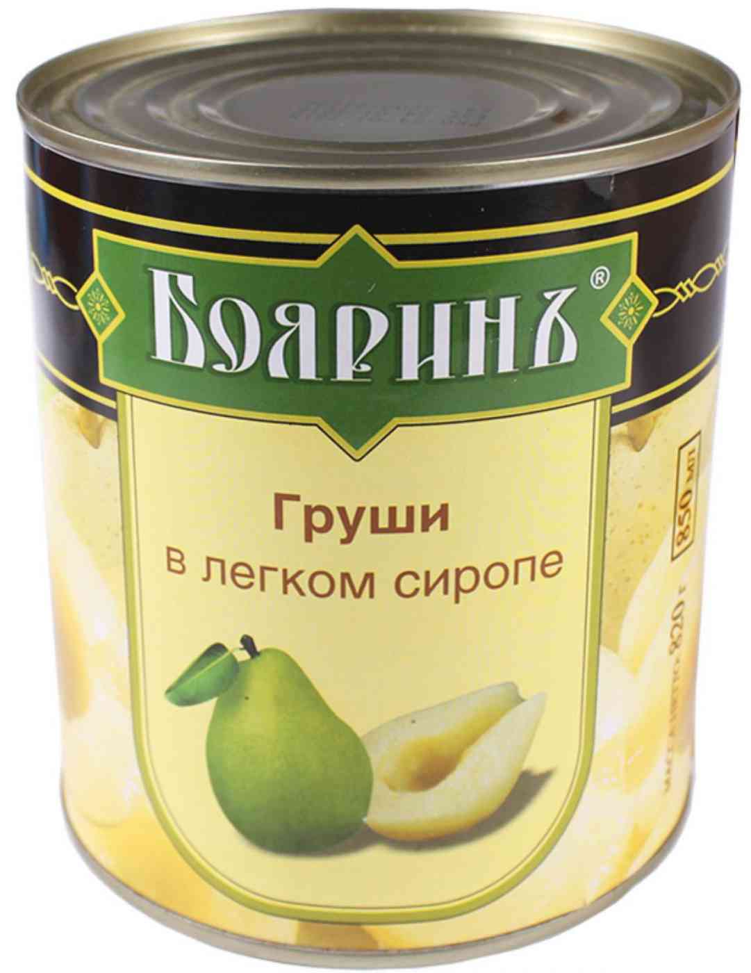 Груши в сиропе Бояринъ половинки