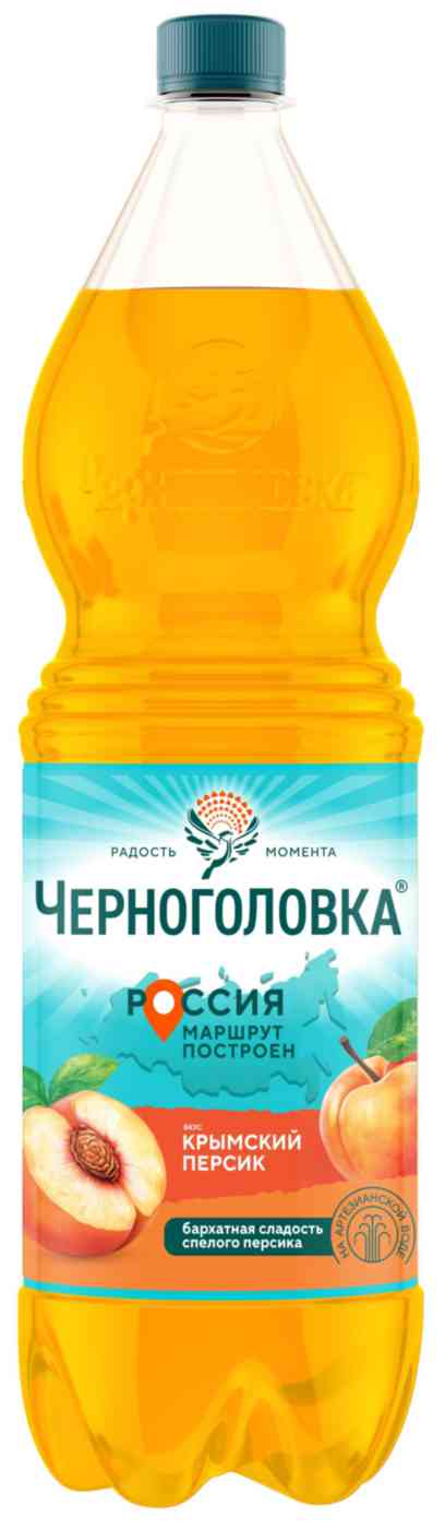 Напиток газированный Черноголовка персик