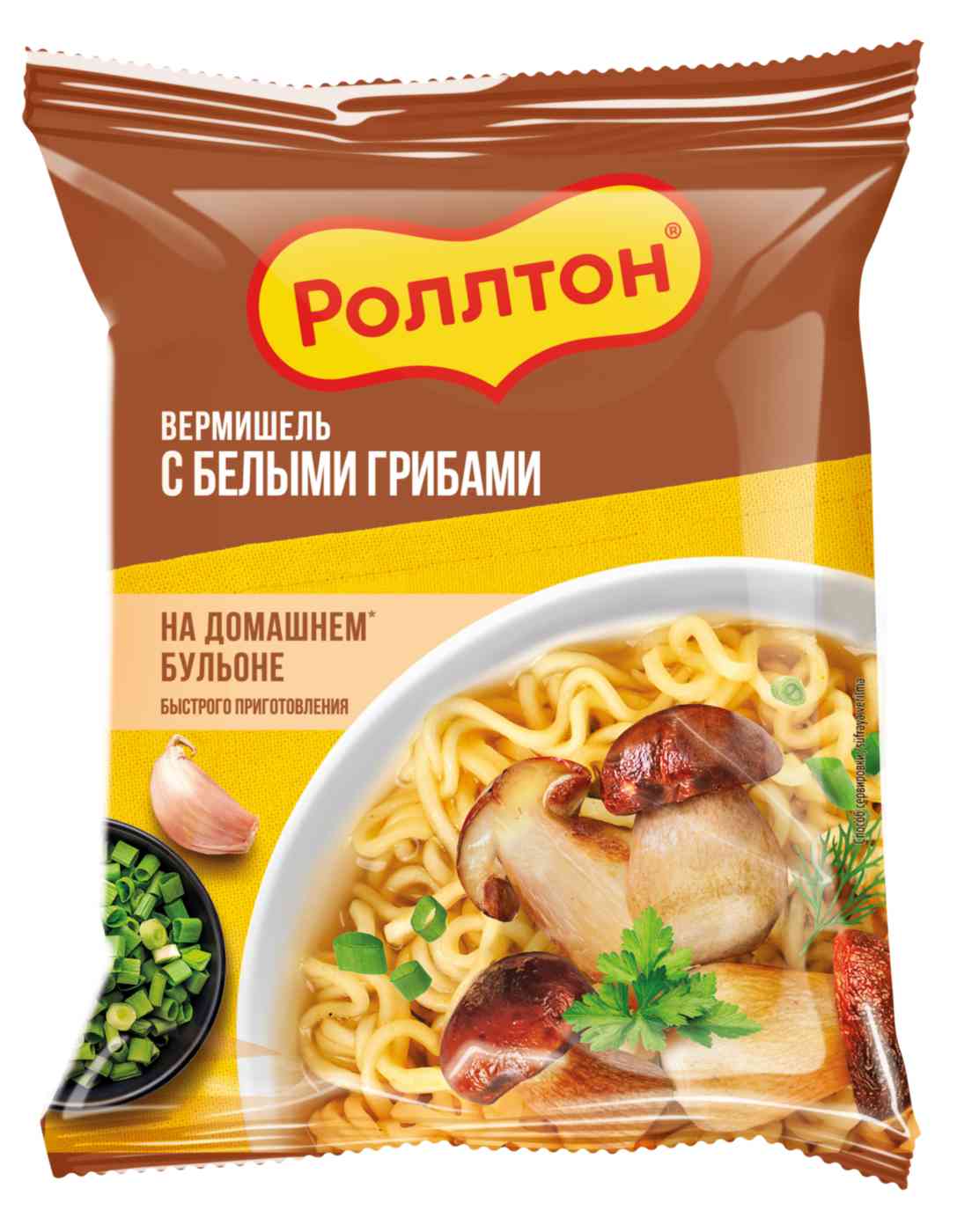 Лапша Роллтон белые грибы