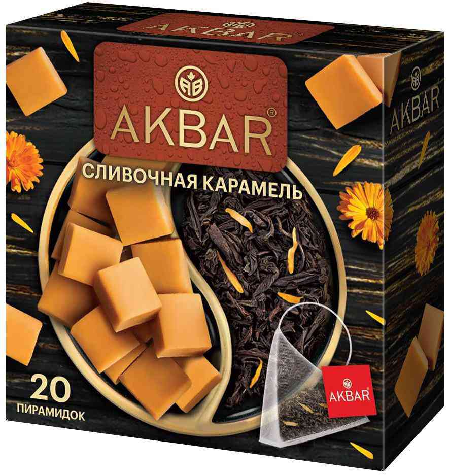 Чай черный Akbar сливочная карамель