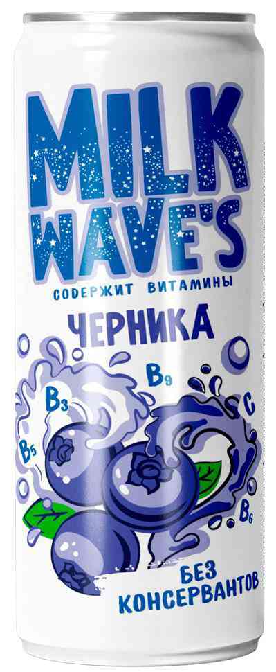 Напиток Milk wave's черника-ежевика