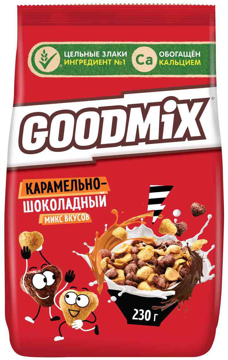 Готовый завтрак Goodmix карамельно-шоколадный микс