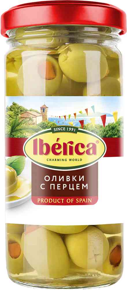 Оливки Iberica перец