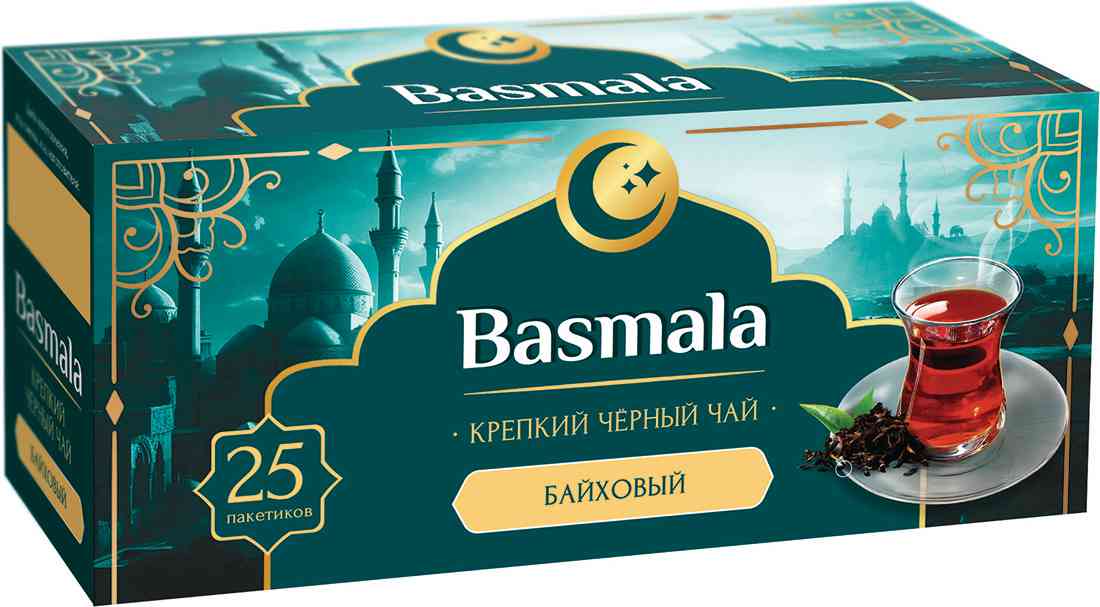Чай черный Basmala байховый крепкий
