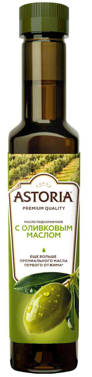 Масло подсолнечное Astoria с добавлением оливкового масла