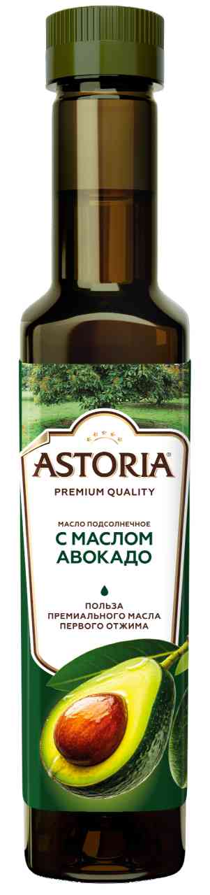 Масло подсолнечное Astoria с добавлением масла авокадо