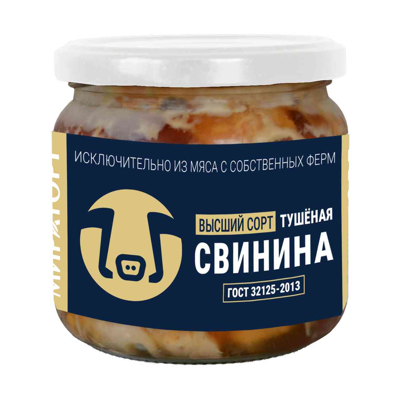 Свинина тушеная Мираторг высший сорт