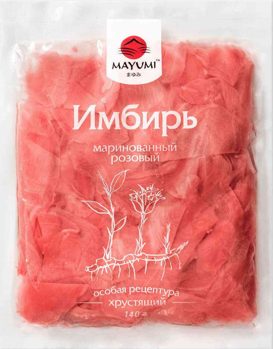 Имбирь Mayumi маринованный розовый